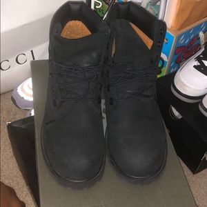 Kids TIMBERLANDS Black Construction boot